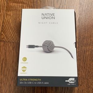 Native Union USB-C to USB-A 10 ft. Charging cable